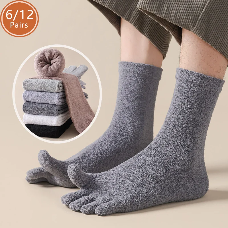 Toe Sock Split - 6/12 pares de meias térmicas grossas