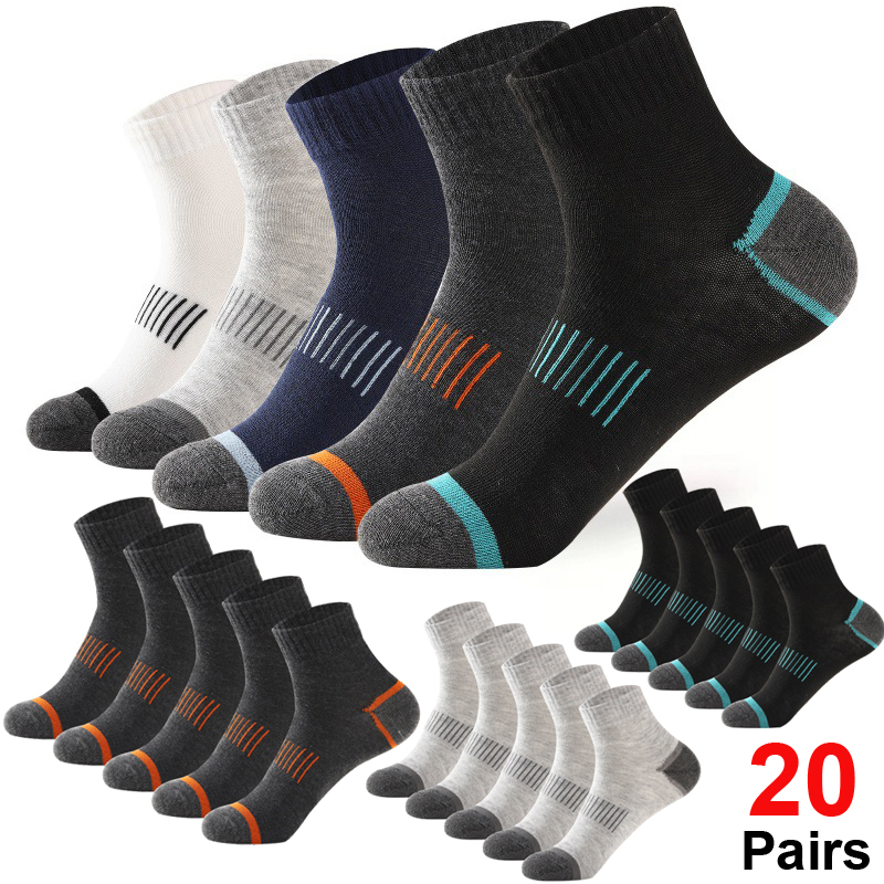 Athletic Sock Cushion - Conjunto de 20 Pares de Meias