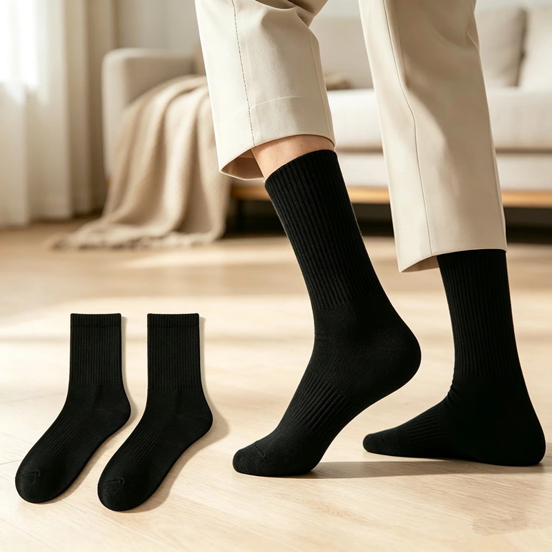 Athletic Sock Cushion - 2 pares de meias esportivas masculinas,
