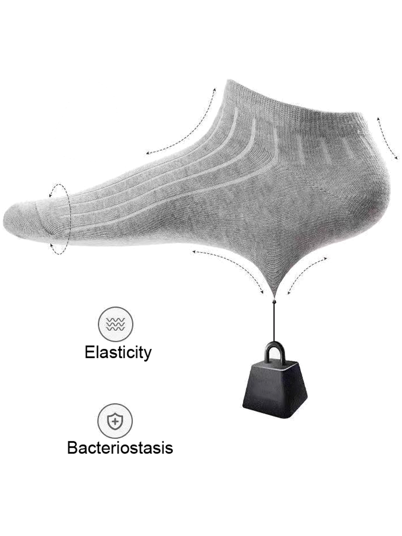 5/10 Pares de Meias Masculinas - Ankle Sock Low Cut avaliação e preço