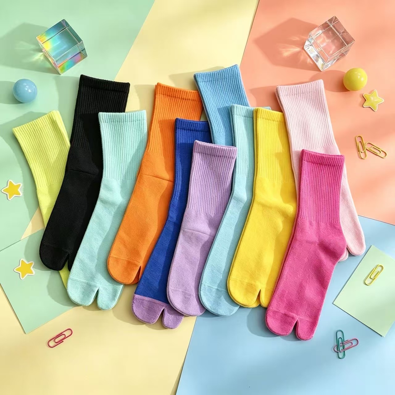 Meias Tabi de cano médio em co - Toe Sock Split avaliação e preço