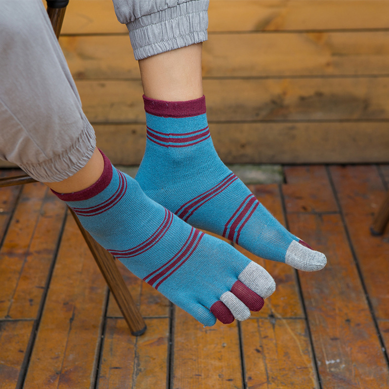 1/5 pares de meias masculinas  - Toe Sock Split avaliação e preço